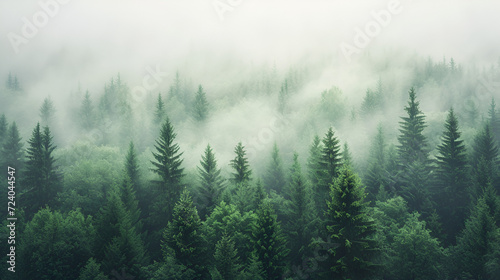 fog in the mountains, generative ai © Saleem