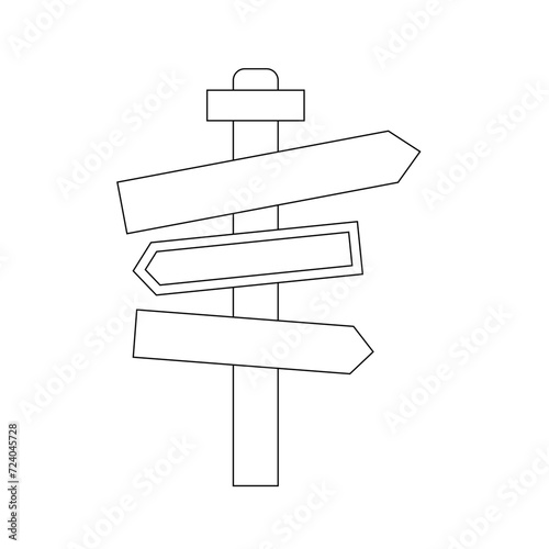 panneaux de signalisation noirs