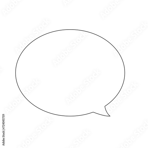 bulle de conversation noire