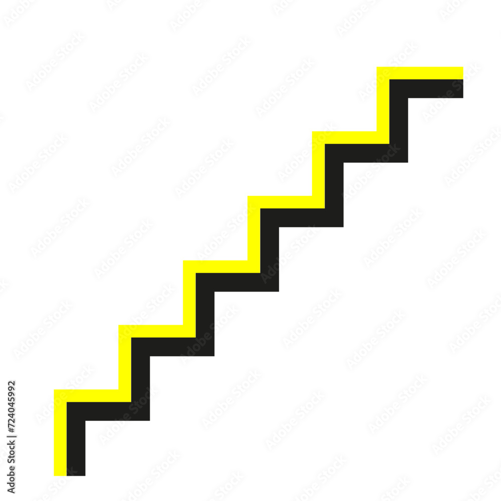 escalier noir et jaune style memphis escalier noir et jaune style memphis