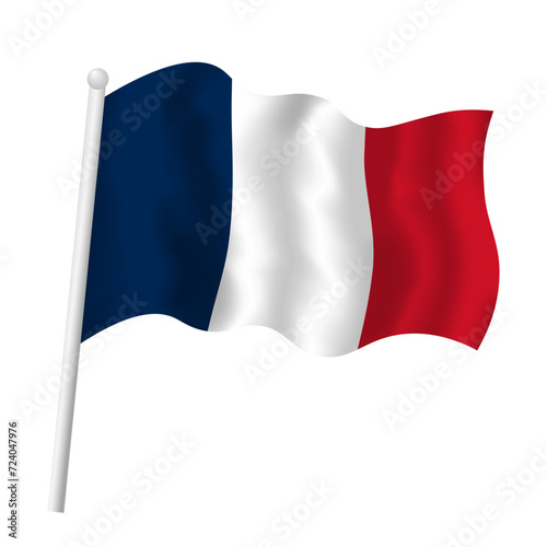 Photography France flag waving