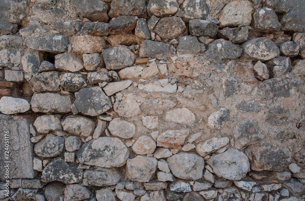 Ancient wall background with old concrete bricks Ancient wall background with old concrete bricks