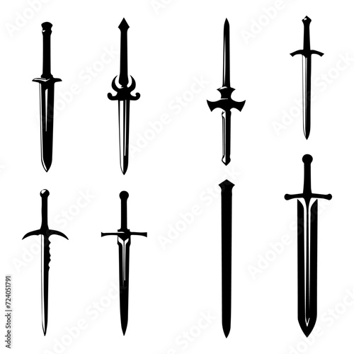 vector sword icons set1 photo