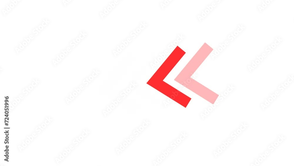 Arrow loop Animation direction concept. Creative animation of arrow sign and white background. Arrow loop Animation direction concept. Creative animation of arrow sign and white background.