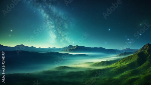 A celestial-inspired background that immerses the viewer in a serene and tranquil atmosphere