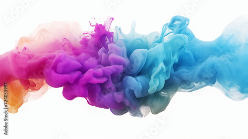 A vibrant burst of colored powder fills the air, creating a beautiful rainbow effect. Perfect for adding a pop of color and excitement to any project or event 