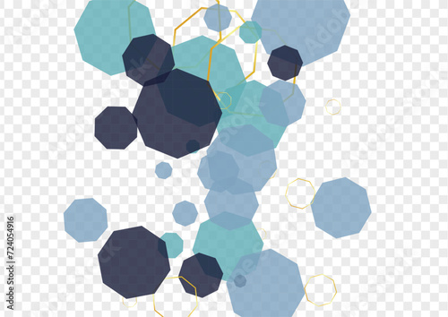 Gold Geometric Background Transparent Vector. Hexagon Genetic Mosaic. Structure Illustration. White Cell Plexus. Line Background.
