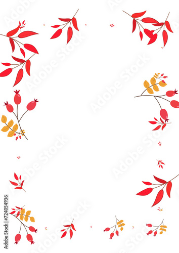 Burgundy Berries Background White Vector. Herb School Template. Pink Foliage Cartoon. Wallpaper Illustration. Leaves Wood.