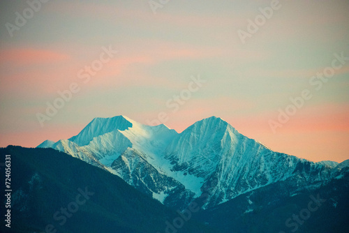 Pink Peaks of Mission Mountains