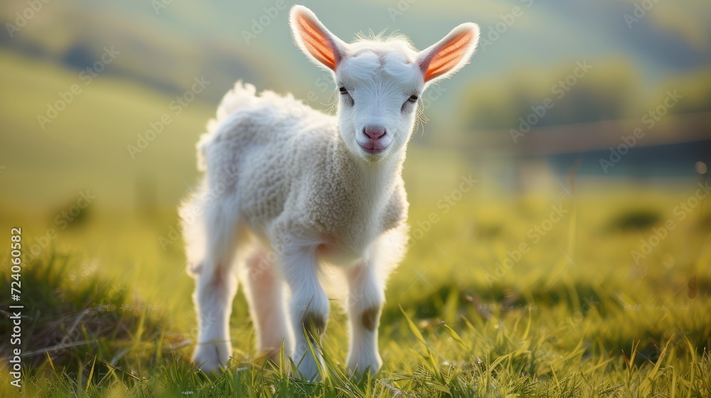 A Cute Little Baby Goat Exploring the Great Outdoors A Cute Little Baby Goat Exploring the Great Outdoors