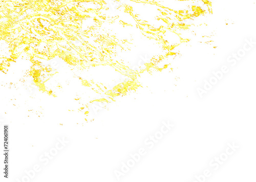 luxury_gold_paint_splash_granules_platter_on_transparent_background