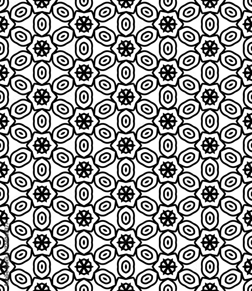 Black seamless abstract pattern. Overlay for background and backdrop. Ornamental design. PNG graphic illustration with transparent background.