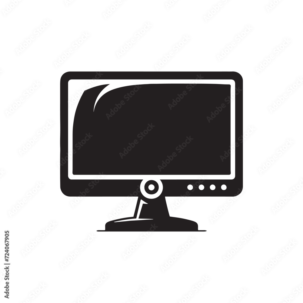 Futuristic Displays: LCD Silhouette Series Showcasing the Evolution of Monitor Technology - Monitor Illustration - LCD Screen Vector
Futuristic Displays: LCD Silhouette Series Showcasing the Evolution of Monitor Technology - Monitor Illustration - LCD Screen Vector