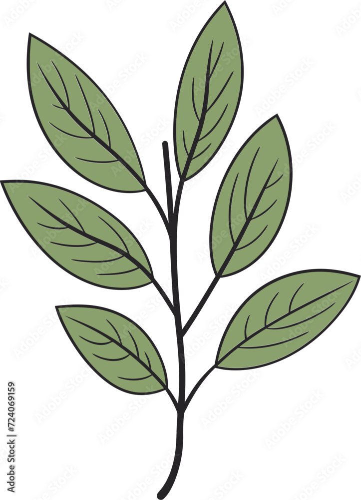 Natures Serenity Peaceful Leaf Vector PatternsEnchanted Foliage Magical Leaf Vector Illustrations
