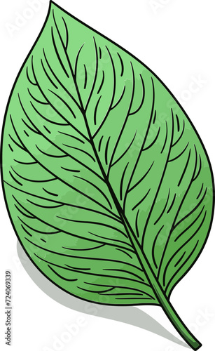 Artistic Verdure Expressive Leaf Vector DesignsFloral Fusion Whimsical Leaf Vector Artwork