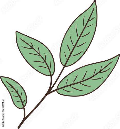 Tropical Whimsy Playful Exotic Leaf VectorsAbstract Greenery Contemporary Leaf Vector Art