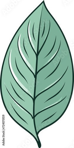 Natures Serenade Harmonious Leaf Vector IllustrationsAbstract Botany Contemporary Leaf Artistry