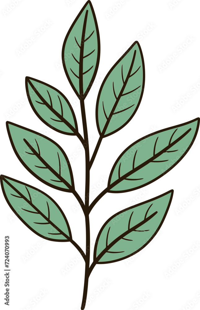 Seasonal Palette Dynamic Leaf Vector NarrativesGeometric Botany Symmetrical Leaf Vector Compositions