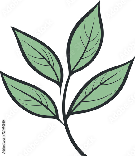 Whispering Woods Ethereal Leaf Vector CompositionsAbstract Leafage Contemporary Vector Leaf Designs