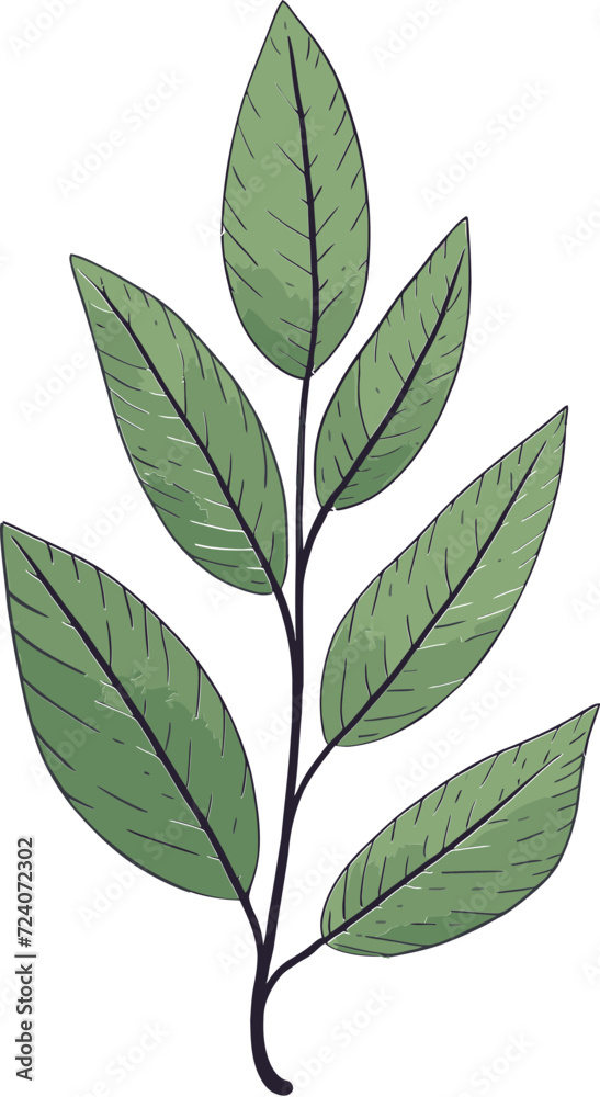 Botanical Marvels Intriguing Leaf Vector NarrativesTropical Tapestry Exotic Leaf Vector Narratives