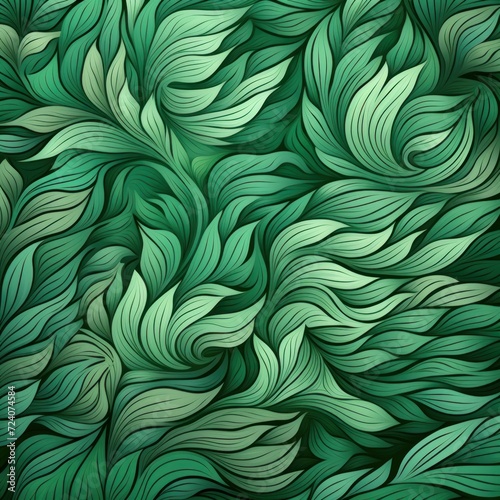 emerald random hand drawn patterns  tileable  calming colors vector illustration pattern