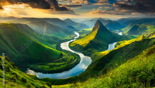  rivers snake through the landscape, weaving their way through the vast expanse of greenery. © Sarang
