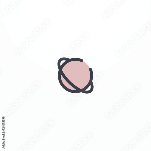 Outline browser icon on white