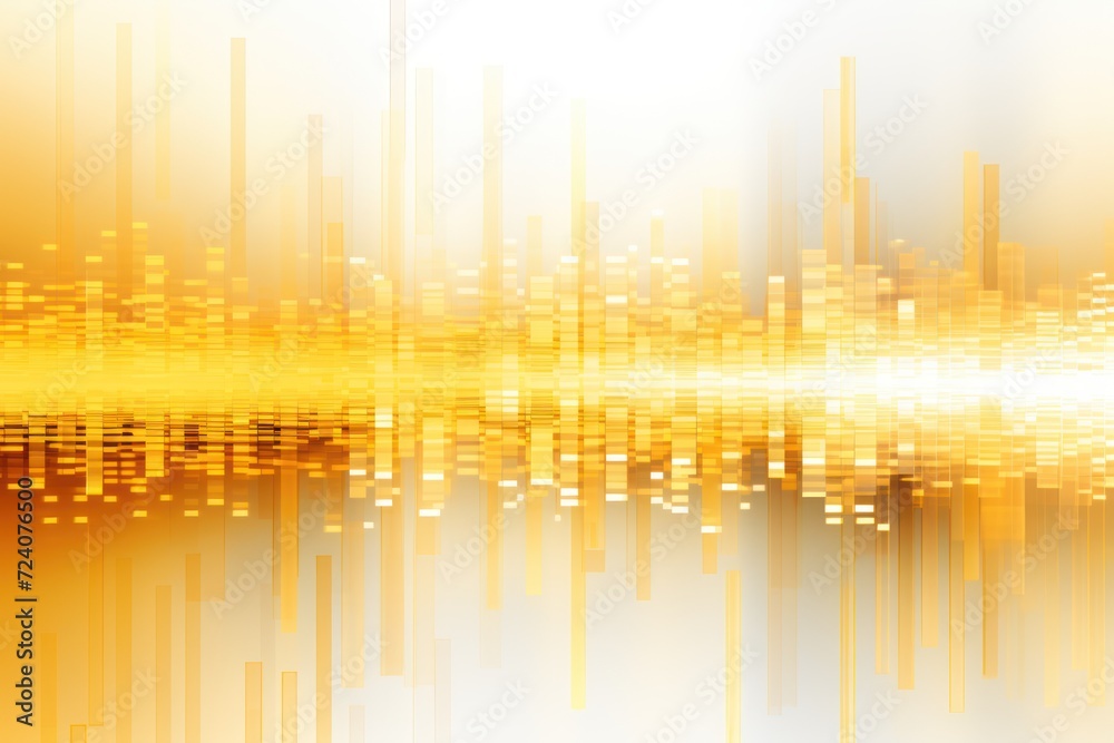 goldenrod abstract horizontal technology lines on hi-tech future goldenrod background