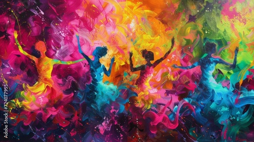 riot of colors  dance of colors