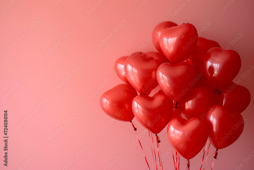 red balloons in