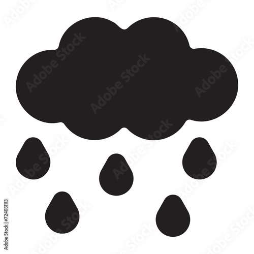 rain glyph icon