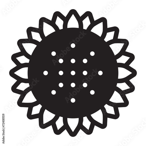 sunflower glyph icon