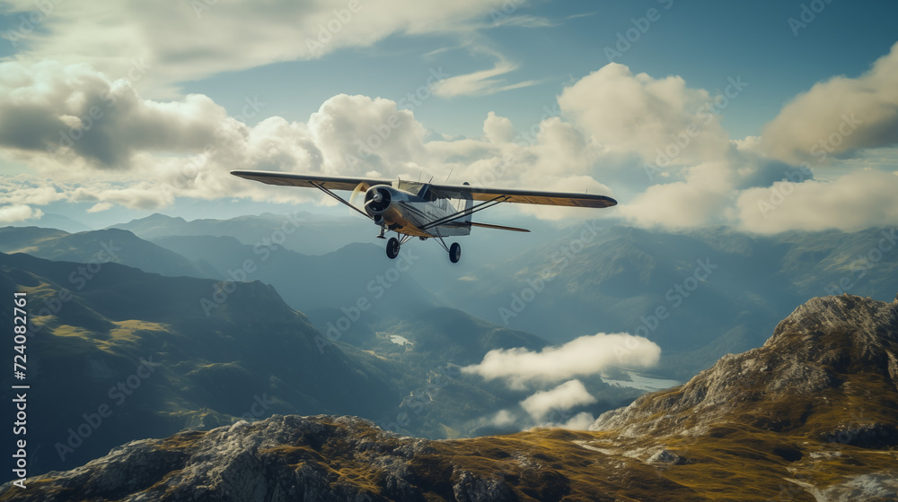 Airplane in flight Airplane in flight