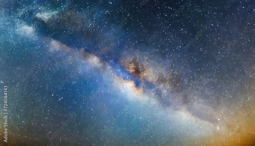 panorama milky way galaxy with stars and space dust in the universe