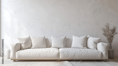 sao dao sofa on room with white wall in photo