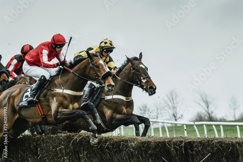 Horse racing sport photo photo