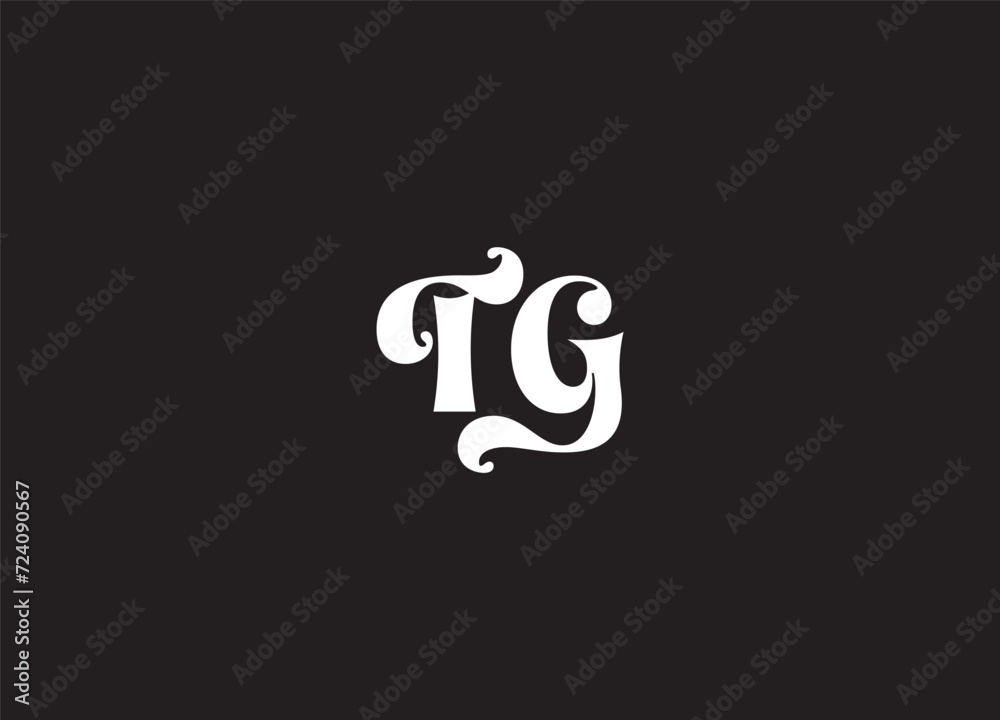 Letter TG Logo, creative tg logo icon vector for business Letter TG Logo, creative tg logo icon vector for business