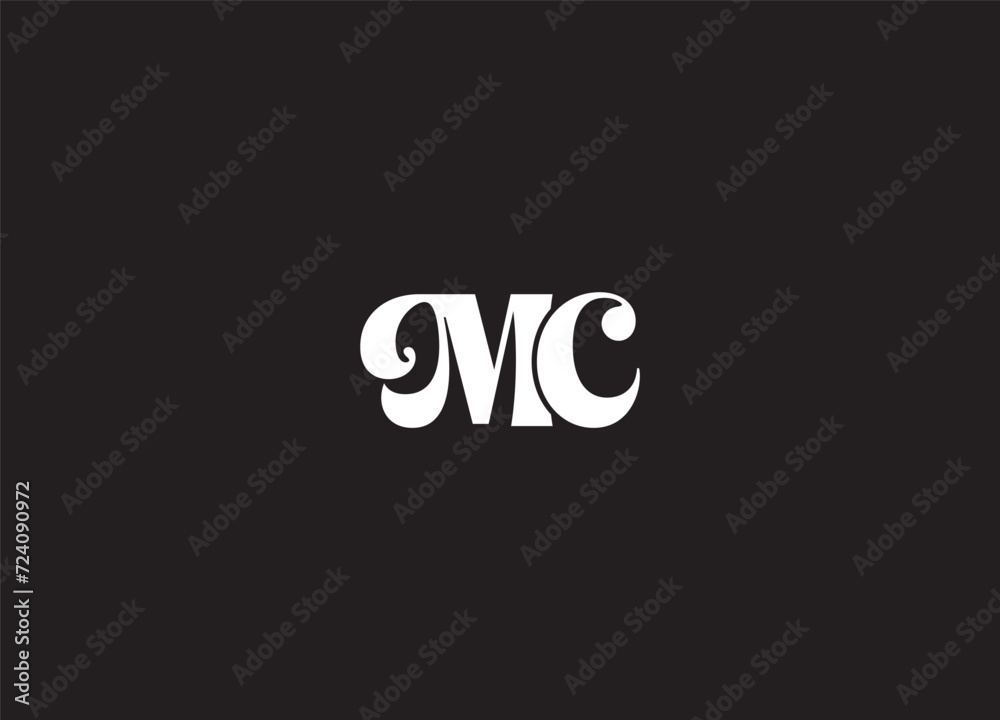 MC ,CM ,M ,C Abstract Letters Logo Monogram MC ,CM ,M ,C Abstract Letters Logo Monogram