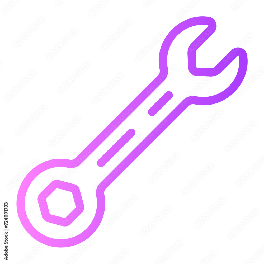 wrench gradient icon wrench gradient icon