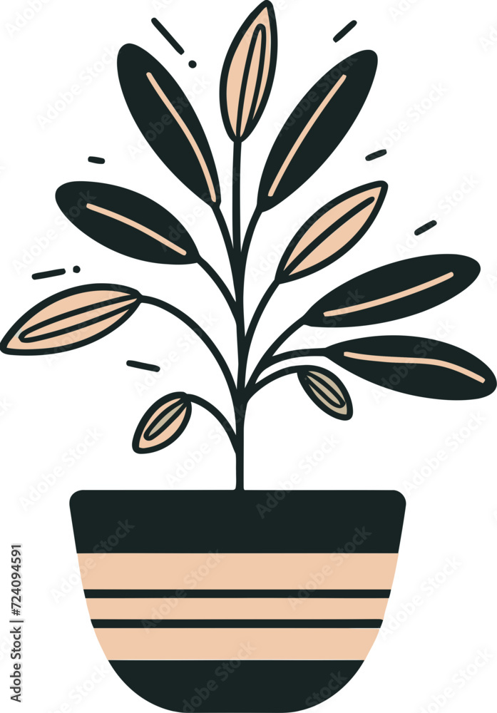 Illustrated Botanical Harmony Plant Vectors in SyncVectorized Plant ...