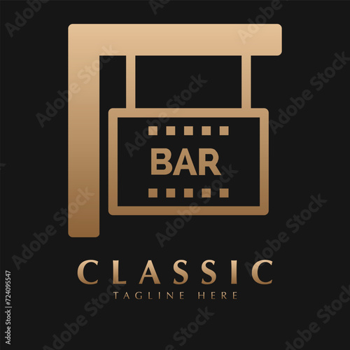 bar sign board logo
