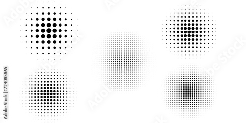 Halftone faded gradient texture. Grunge halftone grit background. White and black sand noise wallpaper. Retro pixilated vector backdrop dots arts set grunge