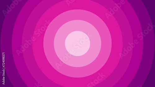 Popping animation of circle shape in purple color gradient. Suitable for use in your various video projects