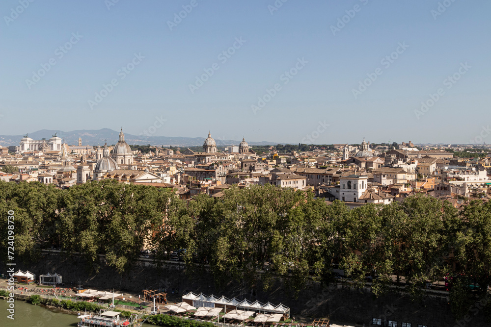 Panorámica de la ciudad de Roma en Italia