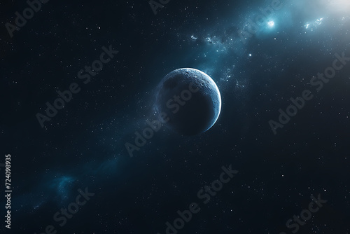 star and moon space wallpapers backgrounds in © Dolphine