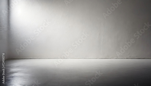 A well-lit  empty white room  ideal for showcasing text mockups or presenting products.