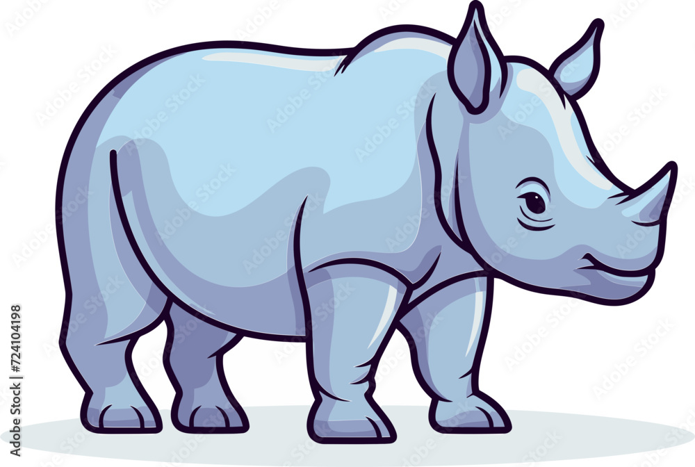 Rhino Vector Sticker SetRhino Vector Wallpaper