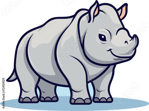 Rhino Vector Pattern BackgroundRhino Vector Emblem Design