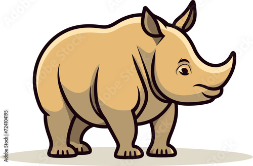 Strong Rhino Silhouette VectorRhino Head Vector Graphic © The biseeise