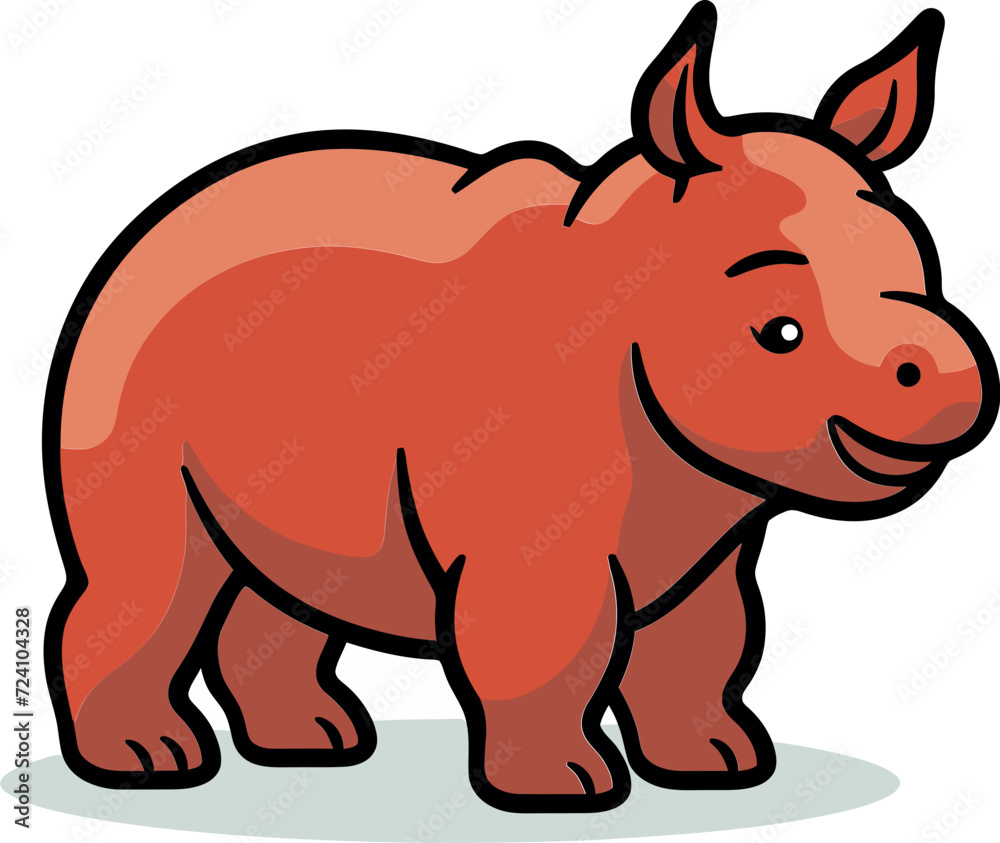 Rhino Vector Emblem SetRhino Vector Graphic for Websites